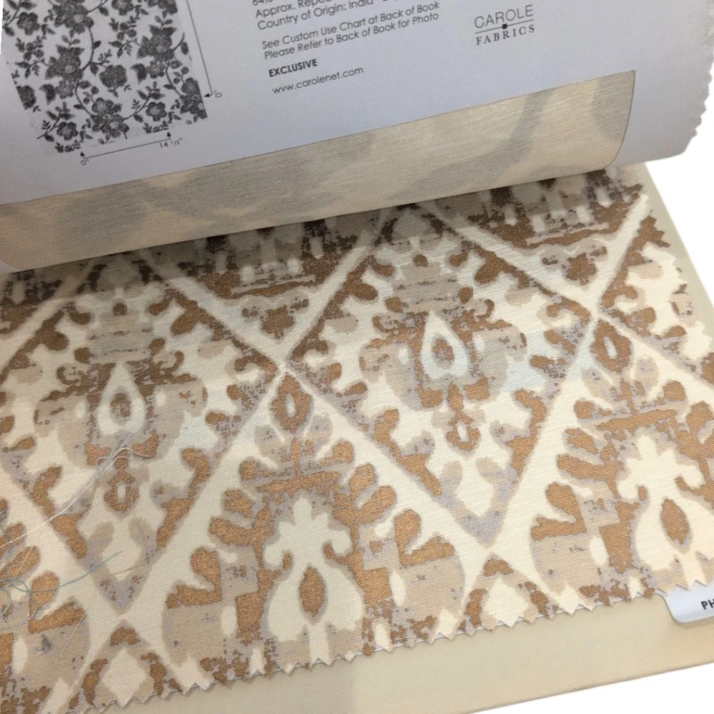 Carole Fabrics Home Fabric Sample Book Crafting Sewing reserve watercolor charm